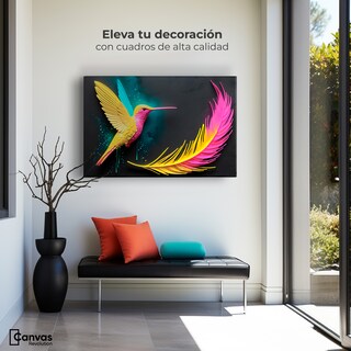 Foto 2 | Foto 3 | Cuadros De Colibrí Canvas Colibrí De Luz 90x60