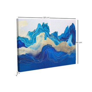 Foto 2 | Foto 2 | Cuadro Decorativo IliosInnova Fotografía Marea, Impreso En Tela 80x120cm, Impresión Digital De Alta Calidad