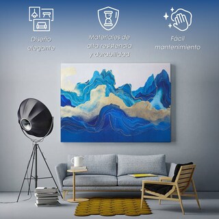 Foto 3 | Foto 3 | Cuadro Decorativo IliosInnova Fotografía Marea, Impreso En Tela 80x120cm, Impresión Digital De Alta Calidad