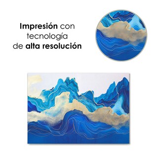 Foto 6 | Foto 6 | Cuadro Decorativo IliosInnova Fotografía Marea, Impreso En Tela 80x120cm, Impresión Digital De Alta Calidad