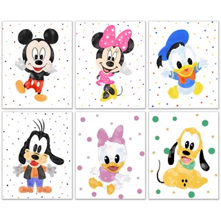 Foto 1 | Foto 1 | Set De Estampados Bigwig Estampados Para Habitación Infantil De Mickey Y Minnie Mouse - Venta Internacional.