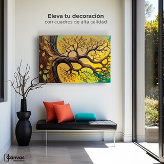 Foto 3 | Foto 3 | Cuadro Árbol De La Vida Canvas Árbol Vida Pulsante 90x60