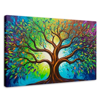 Foto 1 | Foto 1 | Cuadro Árbol De La Vida Canvas Árbol Vida Ilumina 90x60