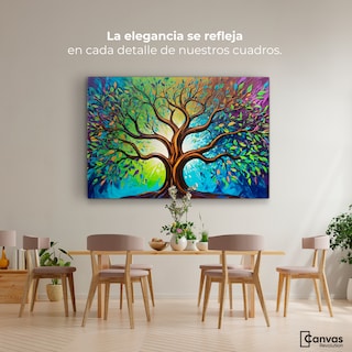 Foto 2 | Foto 2 | Cuadro Árbol De La Vida Canvas Árbol Vida Ilumina 90x60