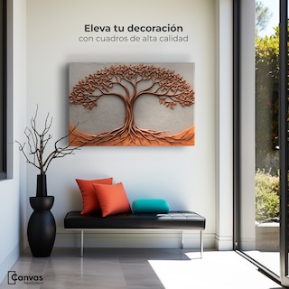 Foto 3 | Foto 3 | Cuadro Árbol De La Vida Canvas Árbol Vida Almas 90x60