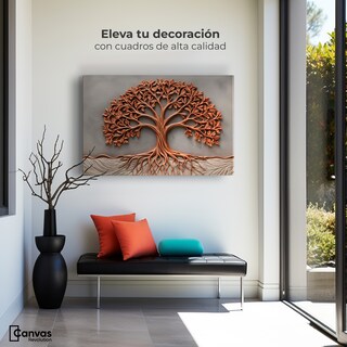 Foto 3 | Foto 3 | Cuadro Árbol De La Vida Canvas Árbol Vida Sabia 90x60