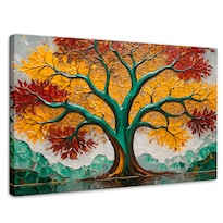 Cuadro Árbol De La Vida Canvas Árbol Vida Amanecer 90x60