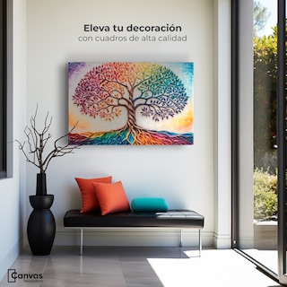 Foto 3 | Foto 3 | Cuadro Árbol De La Vida Canvas Árbol Vida Milenio 90x60