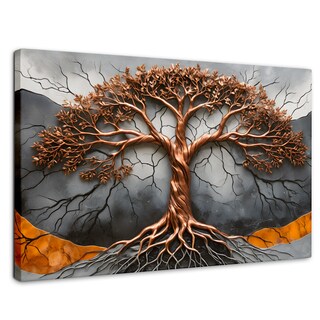Foto 1 | Foto 1 | Cuadro Árbol De La Vida Canvas Árbol Vida Onix 90x60