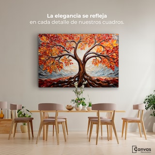 Foto 2 | Foto 2 | Cuadro Árbol De La Vida Canvas Árbol Vida Viento 90x60