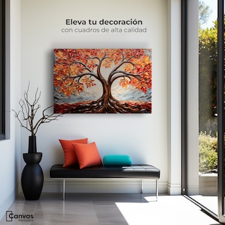Foto 3 | Foto 3 | Cuadro Árbol De La Vida Canvas Árbol Vida Viento 90x60