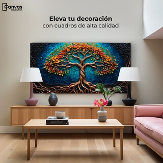 Foto 3 | Foto 3 | Cuadro Árbol De La Vida Canvas Árbol Vida Sereno 120x60