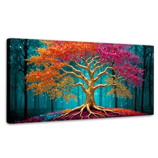 Foto 1 | Foto 1 | Cuadro Árbol De La Vida Canvas Árbol Vida Radiante 120x60
