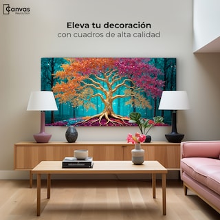 Foto 3 | Foto 3 | Cuadro Árbol De La Vida Canvas Árbol Vida Radiante 120x60