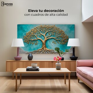 Foto 3 | Foto 3 | Cuadro Árbol De La Vida Canvas Árbol Vida Corazón 120x60