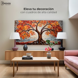 Foto 3 | Foto 3 | Cuadro Árbol De La Vida Canvas Árbol Vida Viento 120x60