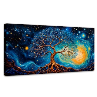 Foto 1 | Foto 1 | Cuadro Árbol De La Vida Canvas Árbol Vida Universo 120x60