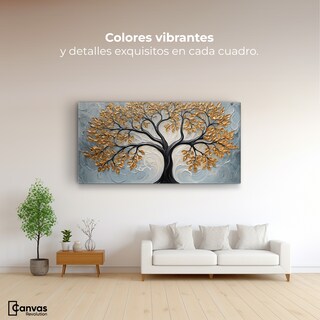 Foto 2 | Foto 2 | Cuadro Árbol De La Vida Canvas Árbol Vida Sombras 120x60