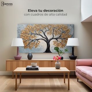 Foto 3 | Foto 3 | Cuadro Árbol De La Vida Canvas Árbol Vida Sombras 120x60