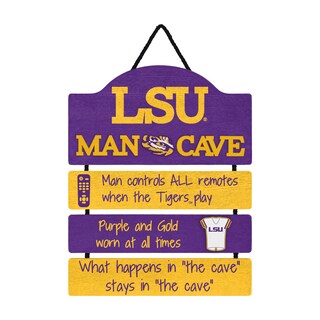 Foto 1 | Foto 1 | Letrero De Pared Foco Ncaa Mancave Team Logo Man Cave, 14 X 12 Pulgadas - Venta Internacional.