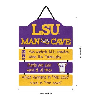 Foto 3 | Foto 3 | Letrero De Pared Foco Ncaa Mancave Team Logo Man Cave, 14 X 12 Pulgadas - Venta Internacional.