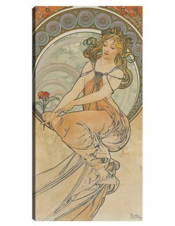 Foto 1 | Foto 1 | Cuadro Decorativo - Las Artes 3 (1898)- Alphonse Mucha - Fotografía - 34x64 - Impresión En Lienzo - Fine Art Tj