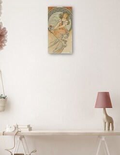 Foto 3 | Foto 3 | Cuadro Decorativo - Las Artes 3 (1898)- Alphonse Mucha - Fotografía - 34x64 - Impresión En Lienzo - Fine Art Tj