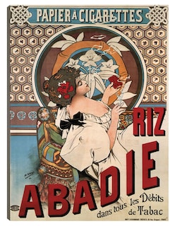 Foto 1 | Foto 1 | Cuadro Decorativo - Abadie Arroz (1898)- Alphonse Mucha - Frases - 69x92 - Impresión En Lienzo - Fine Art Tj