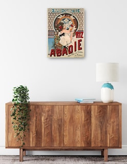 Foto 2 | Foto 2 | Cuadro Decorativo - Abadie Arroz (1898)- Alphonse Mucha - Frases - 69x92 - Impresión En Lienzo - Fine Art Tj
