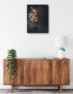 Foto 2 | Foto 2 | Cuadro Decorativo - Cabeza De Tigre (hacia 1874)- Abbott Handerson Thayer - Animales - 46x61 - Impresión En Lienzo - Fine Art Tj