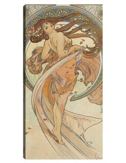 Foto 1 | Foto 1 | Cuadro Decorativo - Las Artes 2 (1898)- Alphonse Mucha - Fotografía - 34x64 - Impresión En Lienzo - Fine Art Tj
