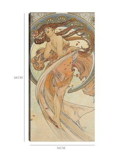 Foto 6 | Foto 6 | Cuadro Decorativo - Las Artes 2 (1898)- Alphonse Mucha - Fotografía - 34x64 - Impresión En Lienzo - Fine Art Tj