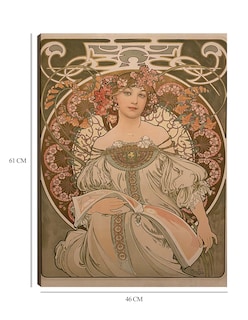 Foto 6 | Foto 6 | Cuadro Decorativo - Ensueño- Alphonse Mucha - Fotografía - 46x61 - Impresión En Lienzo - Fine Art Tj