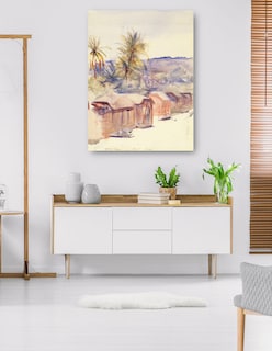 Foto 5 | Foto 5 | Cuadro Decorativo - Calle Del Pueblo, Dominica- Abbott Handerson Thayer - Paisaje - 46x61 - Impresión En Lienzo - Fine Art Tj