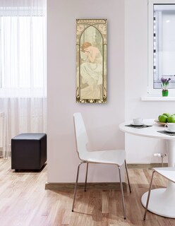 Foto 3 | Foto 3 | Cuadro Decorativo - Repos De La Nuit (1899)- Alphonse Mucha - Fotografía - 21x56 - Impresión En Lienzo - Fine Art Tj