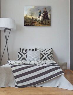 Foto 3 | Foto 3 | Cuadro Decorativo - Dama Y Caballero A Caballo- Aelbert Cuyp - Fotografía - 46x61 - Impresión En Lienzo - Fine Art Tj