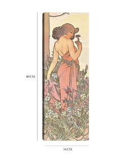 Foto 5 | Foto 5 | Cuadro Decorativo - El Clavel (1897)- Alphonse Mucha - Fotografía - 34x89 - Impresión En Lienzo - Fine Art Tj