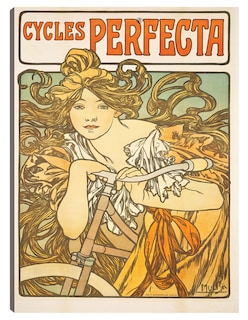 Foto 1 | Foto 1 | Cuadro Decorativo - Ciclos Perfecta (1897)- Alphonse Mucha - Frases - 69x92 - Impresión En Lienzo - Fine Art Tj