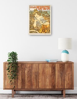 Foto 2 | Foto 2 | Cuadro Decorativo - Ciclos Perfecta (1897)- Alphonse Mucha - Frases - 69x92 - Impresión En Lienzo - Fine Art Tj