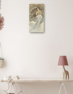 Foto 3 | Foto 3 | Cuadro Decorativo - Las Artes 1 (1898)- Alphonse Mucha - Fotografía - 34x64 - Impresión En Lienzo - Fine Art Tj