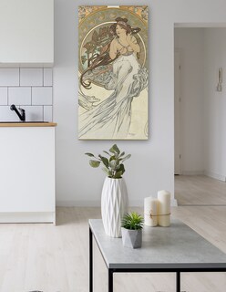 Foto 5 | Foto 5 | Cuadro Decorativo - Las Artes 1 (1898)- Alphonse Mucha - Fotografía - 34x64 - Impresión En Lienzo - Fine Art Tj
