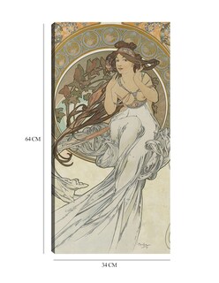 Foto 6 | Foto 6 | Cuadro Decorativo - Las Artes 1 (1898)- Alphonse Mucha - Fotografía - 34x64 - Impresión En Lienzo - Fine Art Tj