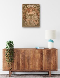 Foto 2 | Foto 2 | Cuadro Decorativo - Ensueño- Alphonse Mucha - Fotografía - 69x92 - Impresión En Lienzo - Fine Art Tj