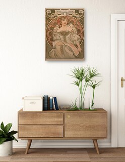 Foto 3 | Foto 3 | Cuadro Decorativo - Ensueño- Alphonse Mucha - Fotografía - 69x92 - Impresión En Lienzo - Fine Art Tj