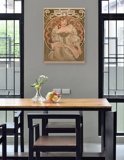 Foto 4 | Foto 4 | Cuadro Decorativo - Ensueño- Alphonse Mucha - Fotografía - 69x92 - Impresión En Lienzo - Fine Art Tj