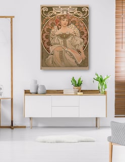 Foto 5 | Foto 5 | Cuadro Decorativo - Ensueño- Alphonse Mucha - Fotografía - 69x92 - Impresión En Lienzo - Fine Art Tj