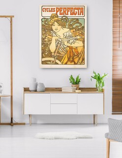 Foto 5 | Foto 5 | Cuadro Decorativo - Ciclos Perfecta (1897)- Alphonse Mucha - Frases - 28x36 - Impresión En Lienzo - Fine Art Tj