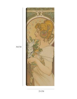 Foto 5 | Foto 5 | Cuadro Decorativo - La Pluma (1899)- Alphonse Mucha - Fotografía - 21x56 - Impresión En Lienzo - Fine Art Tj