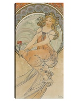 Cuadro Decorativo - Las Artes 3 (1898)- Alphonse Mucha - Fotografía - 54x102 - Impresión En Lienzo - Fine Art Tj