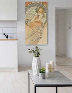 Foto 5 | Foto 5 | Cuadro Decorativo - Las Artes 3 (1898)- Alphonse Mucha - Fotografía - 54x102 - Impresión En Lienzo - Fine Art Tj
